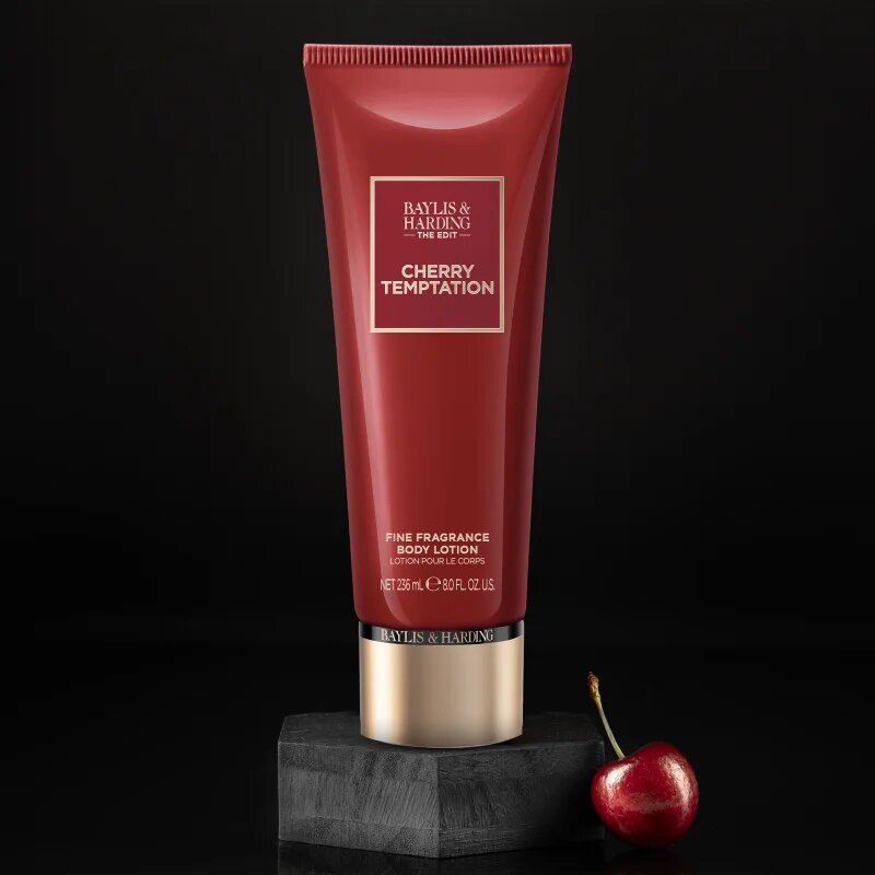 Baylis & Harding The Edit Cherry Temptation парфюмирано мляко за тяло за жени Cherry Jasmin & Sandalwood 236 мл.