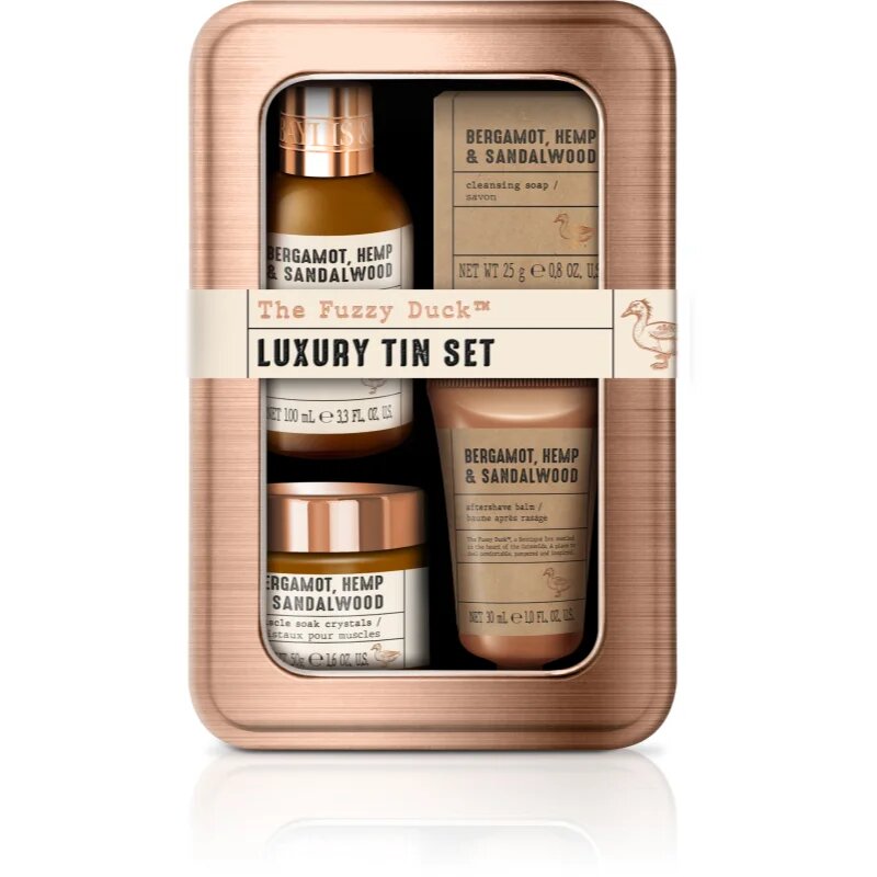 Baylis & Harding The Fuzzy Duck Bergamot Hemp & Sandalwood коледен подаръчен комплект за мъже