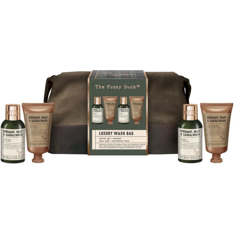 Baylis & Harding The Fuzzy Duck Bergamot Hemp & Sandalwood подаръчен комплект на път