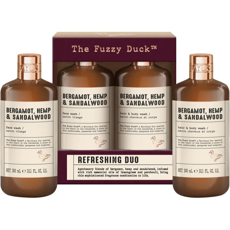 Baylis & Harding The Fuzzy Duck Bergamot Hemp & Sandalwood подаръчен комплект за мъже