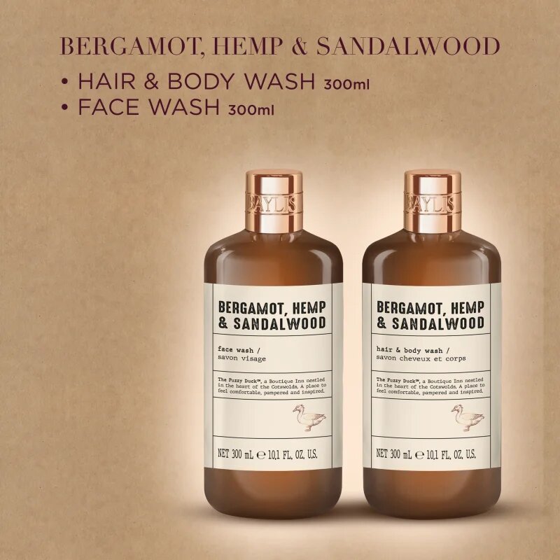 Baylis & Harding The Fuzzy Duck Bergamot Hemp & Sandalwood подаръчен комплект за мъже