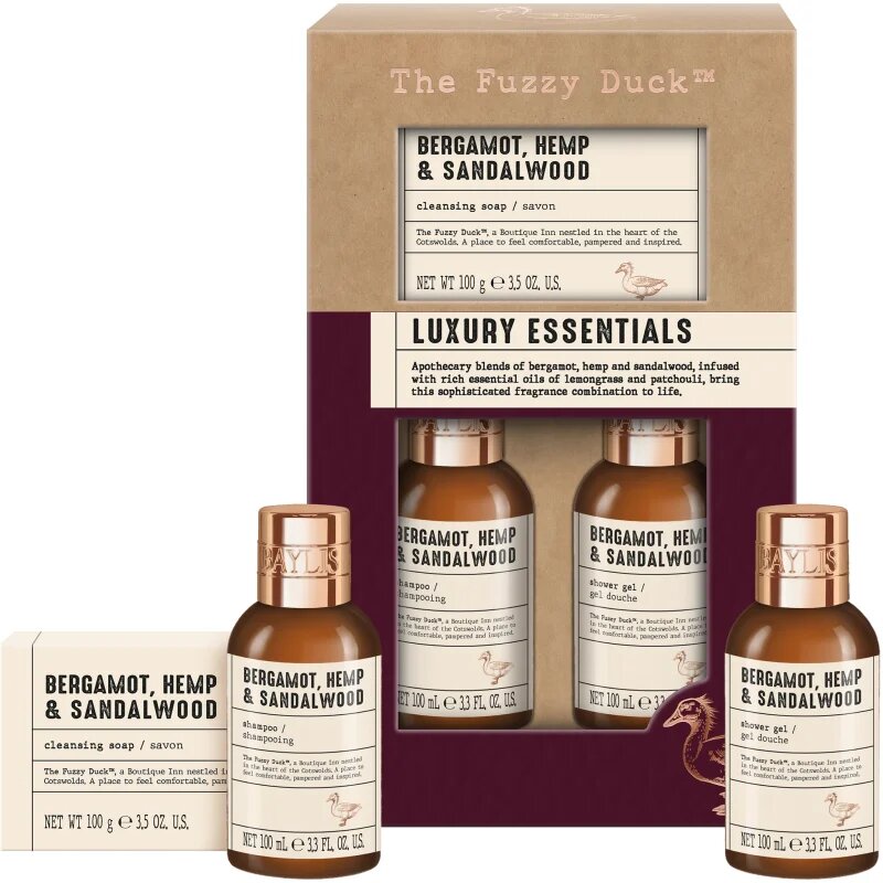 Baylis & Harding The Fuzzy Duck Bergamot Hemp & Sandalwood подаръчен комплект за мъже