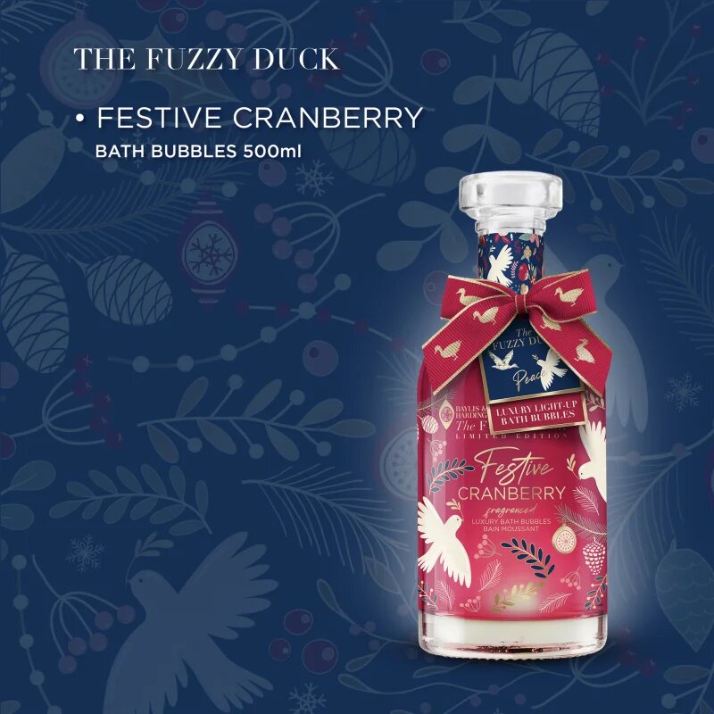 Baylis & Harding The Fuzzy Duck Winter Wonderland пяна за вана подаръчно издание аромати Cranberry 500 мл.