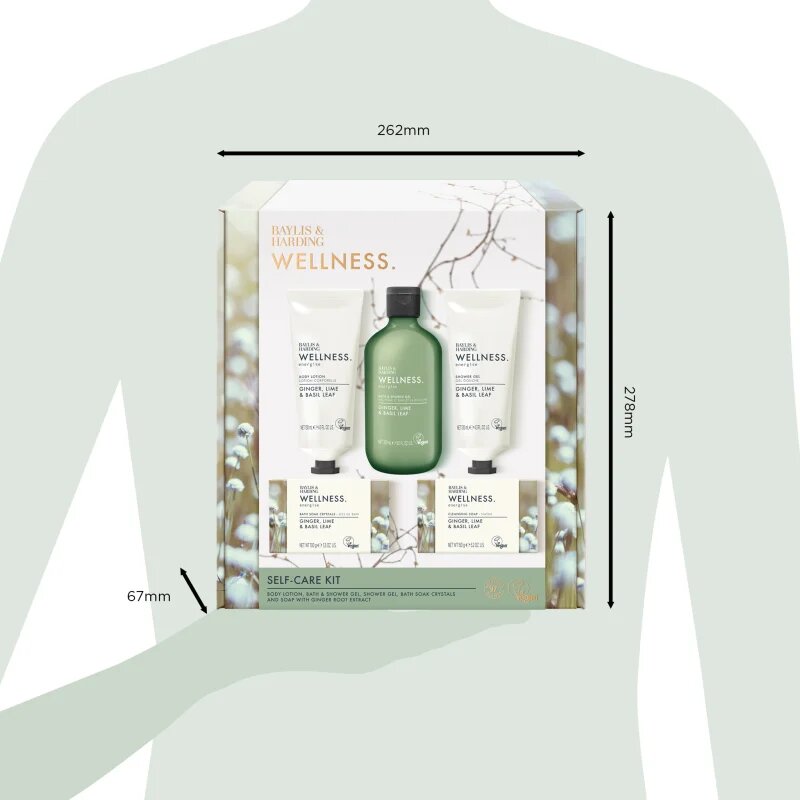 Baylis & Harding Wellness. Energise подаръчен комплект Ginger Lime & Basil Leaf