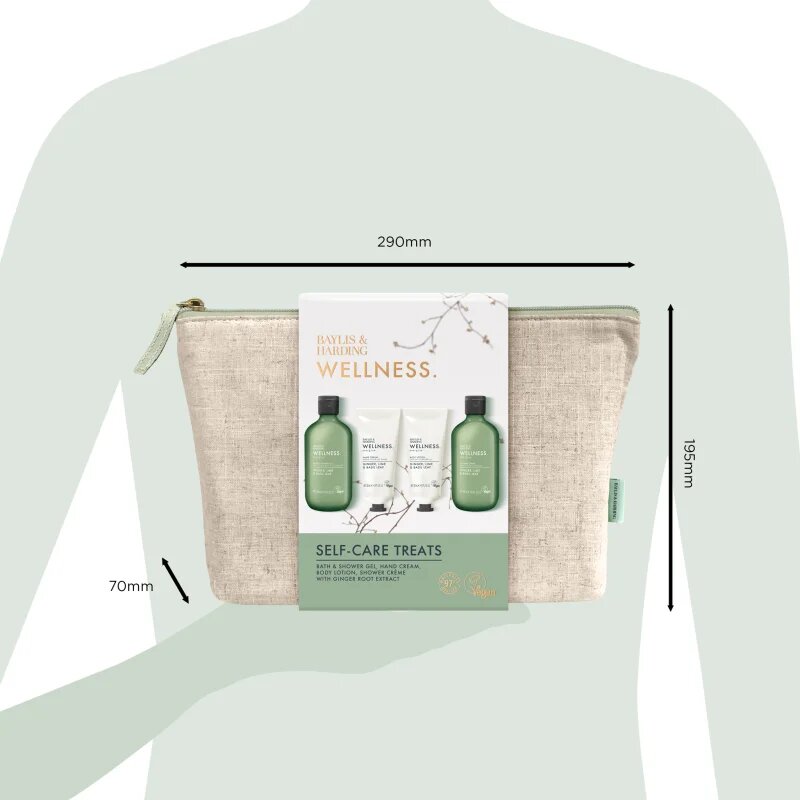Baylis & Harding Wellness. Energise подаръчен комплект за тяло Ginger Lime & Basil Leaf