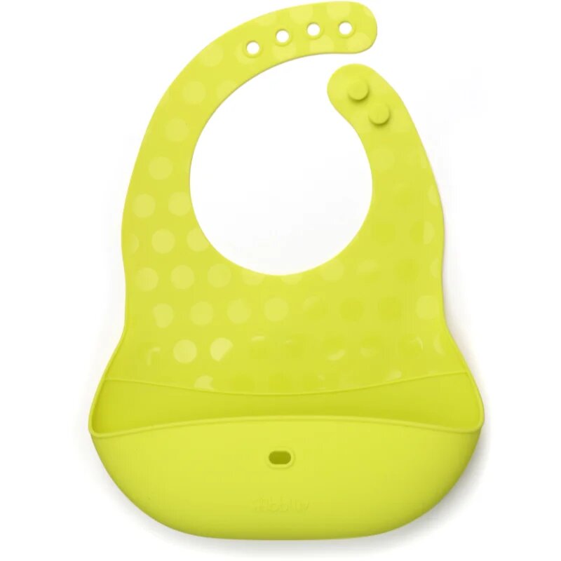 BBLÜV Pöket лигавник с лъжичка Grey/Lime 2 бр.