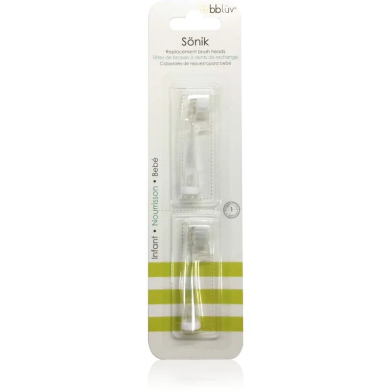 BBLÜV Sönik резервни глави за четка за зъби Infant 0-18m 2 бр.
