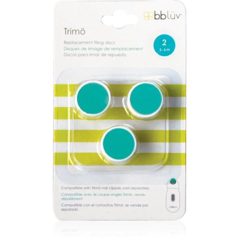 BBLÜV Trimö резервни приставки детска пила за нокти 3-6m 3 бр.