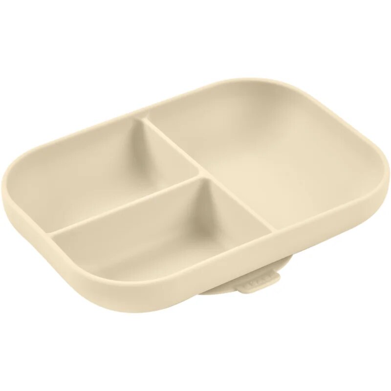 Beaba Divided Silicone Plate разделена чиния с вендуза Clay 1 бр.
