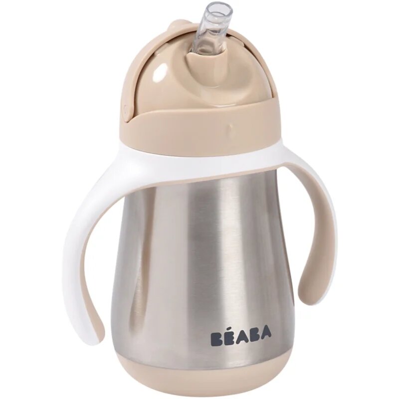 Beaba Stainless Steel Baby Bottle неръждаема термобутилка за вода Clay Earth 250 мл.