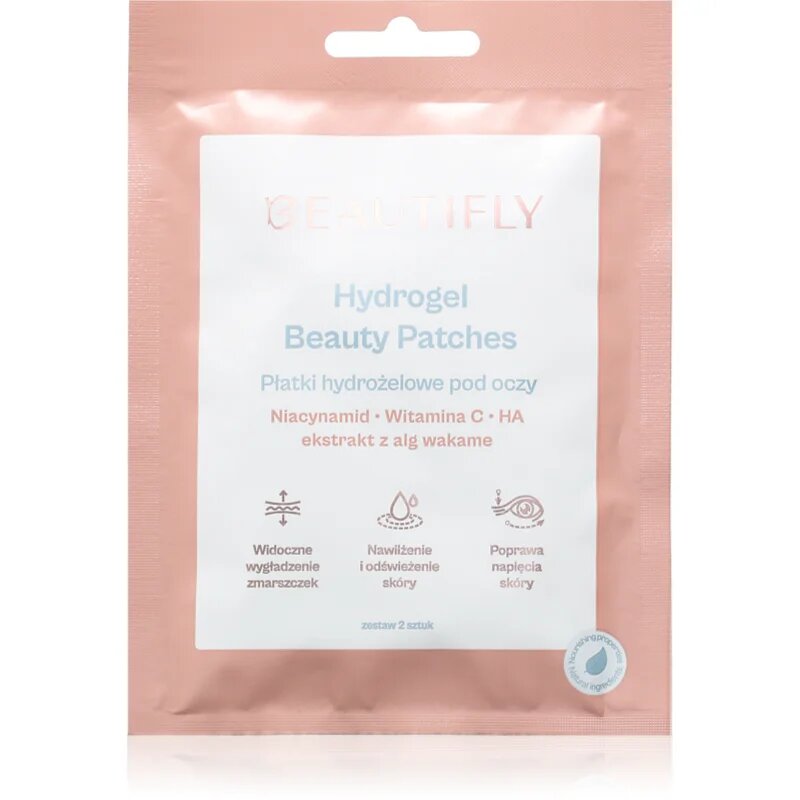 Beautifly Hydrogel eye patches стягащи възглавнички с гел за подочната зона 1 чифт