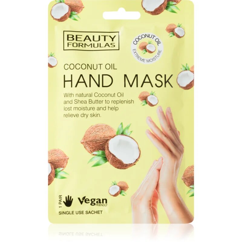Beauty Formulas Coconut Oil хидратираща в дълбочина маска за ръце 1 бр.