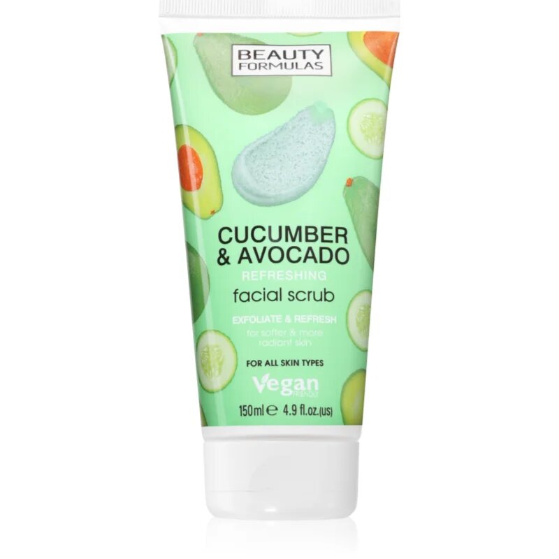 Beauty Formulas Cucumber & Avocado пилинг за лице 150 мл.
