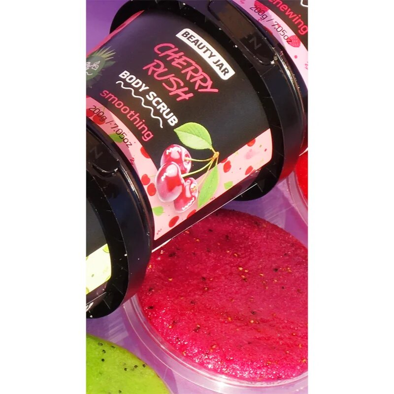 Beauty Jar Cherry Rush омекотяващ скраб за тяло 200 гр.