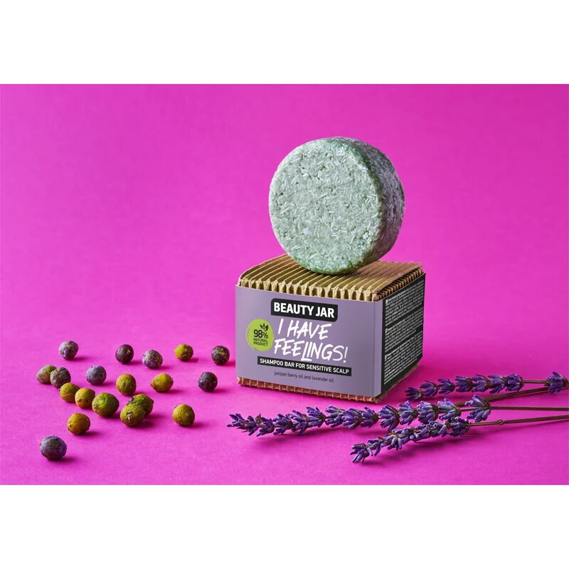 Beauty Jar I Have Feelings! Твърд шампоан за чувствителна кожа на скалпа 65 гр.
