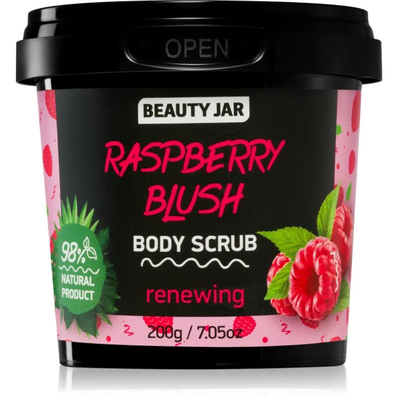 Beauty Jar Raspberry Blush освежаващ пилинг за тяло 200 гр.