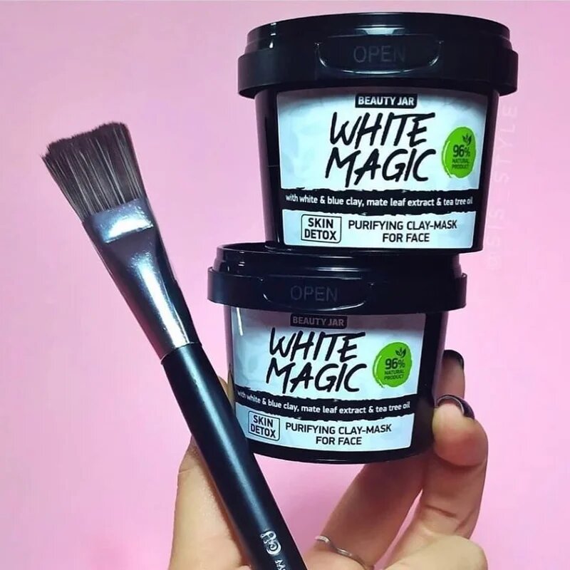 Beauty Jar White Magic почистваща маска за лице с хидратиращ ефект 120 мл.