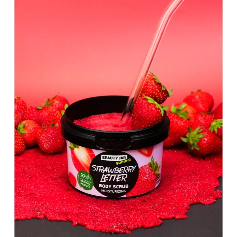 Beauty Jar Yummy Strawberry Letter фин пилинг с хидратиращ ефект 360 гр.