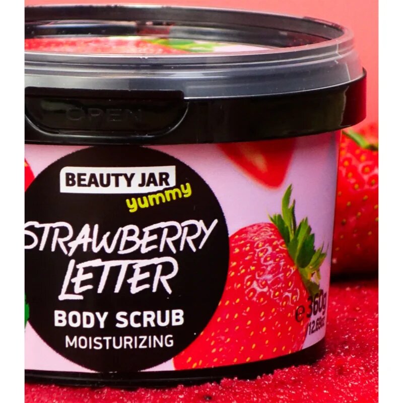 Beauty Jar Yummy Strawberry Letter фин пилинг с хидратиращ ефект 360 гр.