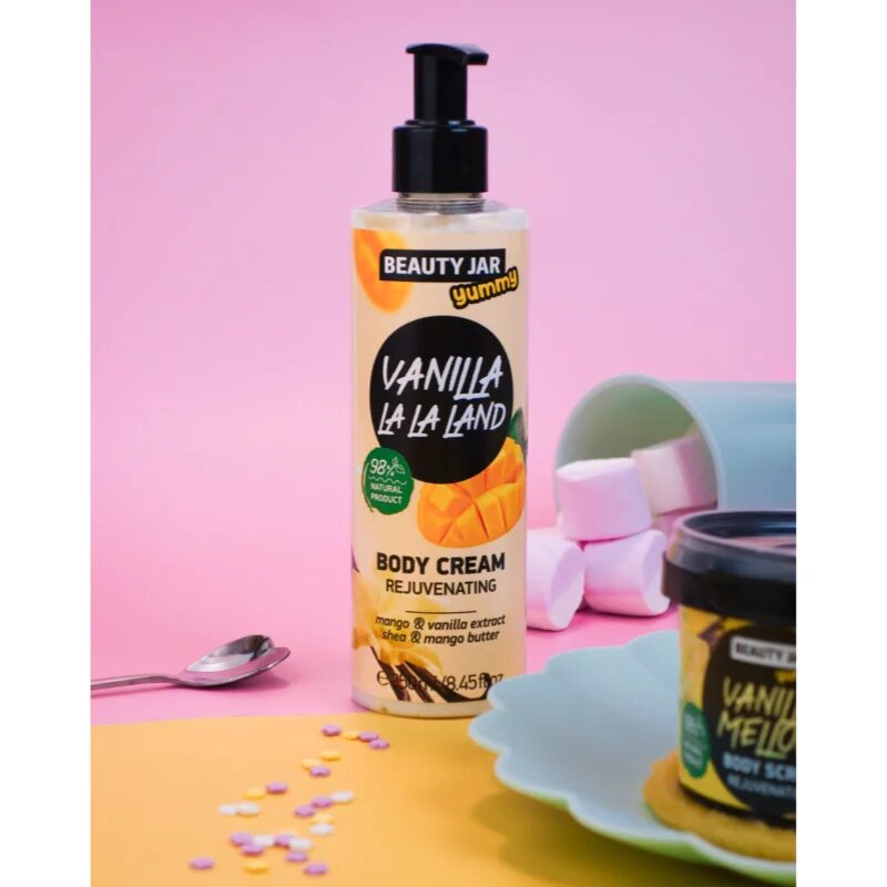 Beauty Jar Yummy Vanilla La La Land подмладяващ крем за тяло 250 мл.