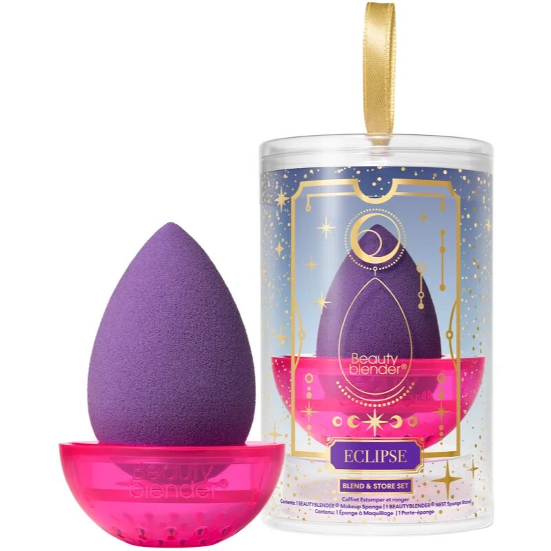 beautyblender® Blend & Store Set гъбичка за фон дьо тен с поставка