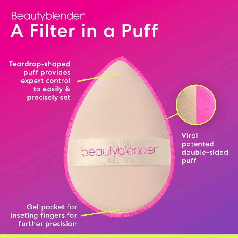 beautyblender® Power Pocket Puff гъбичка за пудра 1 бр.