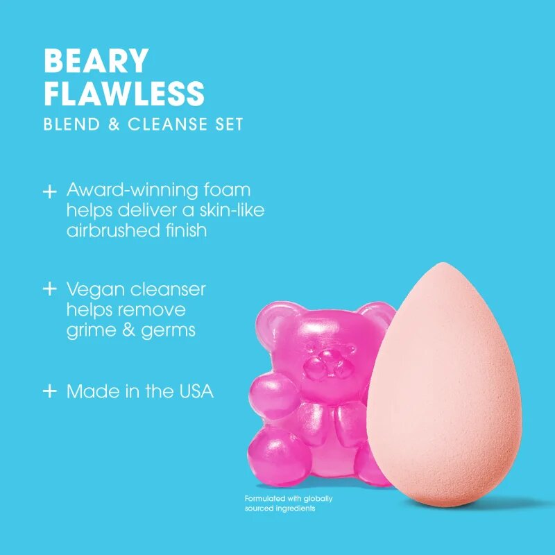 beautyblender® The Sweetest Blend Beary Flawless Cleansing Set комплект за перфектен външен вид