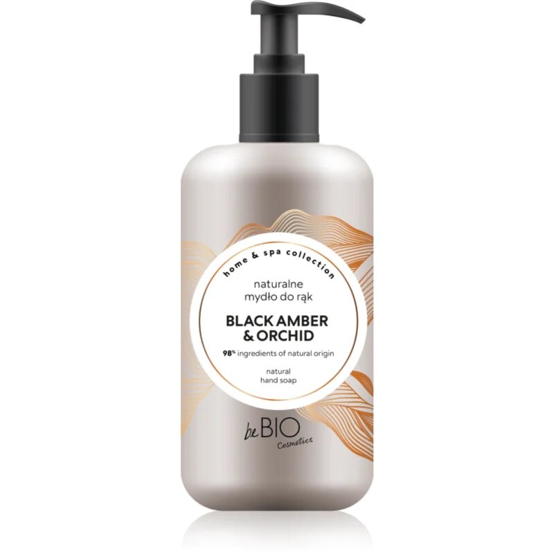 beBIO Home & Spa натурален сапун за ръце Black Amber & Orchid 300 мл.
