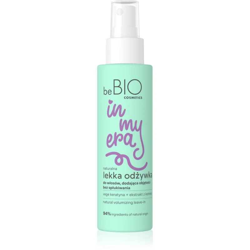 beBIO In My Era Natural Lightweight Volumizing балсам в спрей без отмиване за обем 100 мл.
