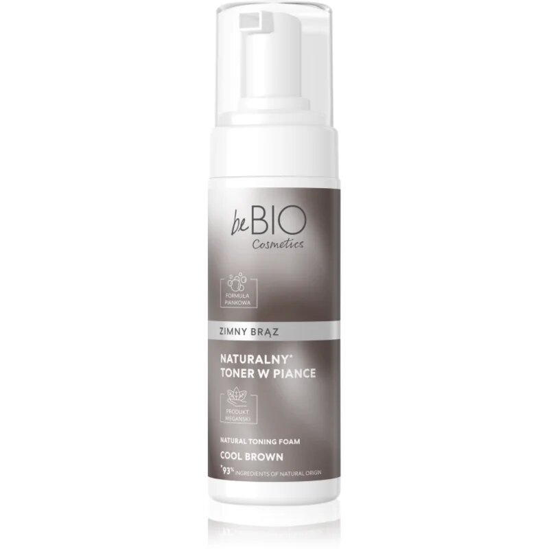 beBIO Natural Foam Toner Cold Brown тонираща пяна За коса 120 мл.