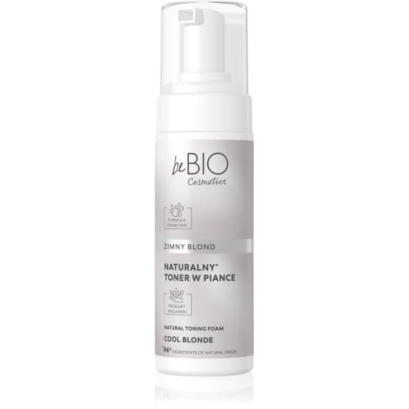 beBIO Natural Foam Toner Cool Blonde тонираща пяна За коса 120 мл.