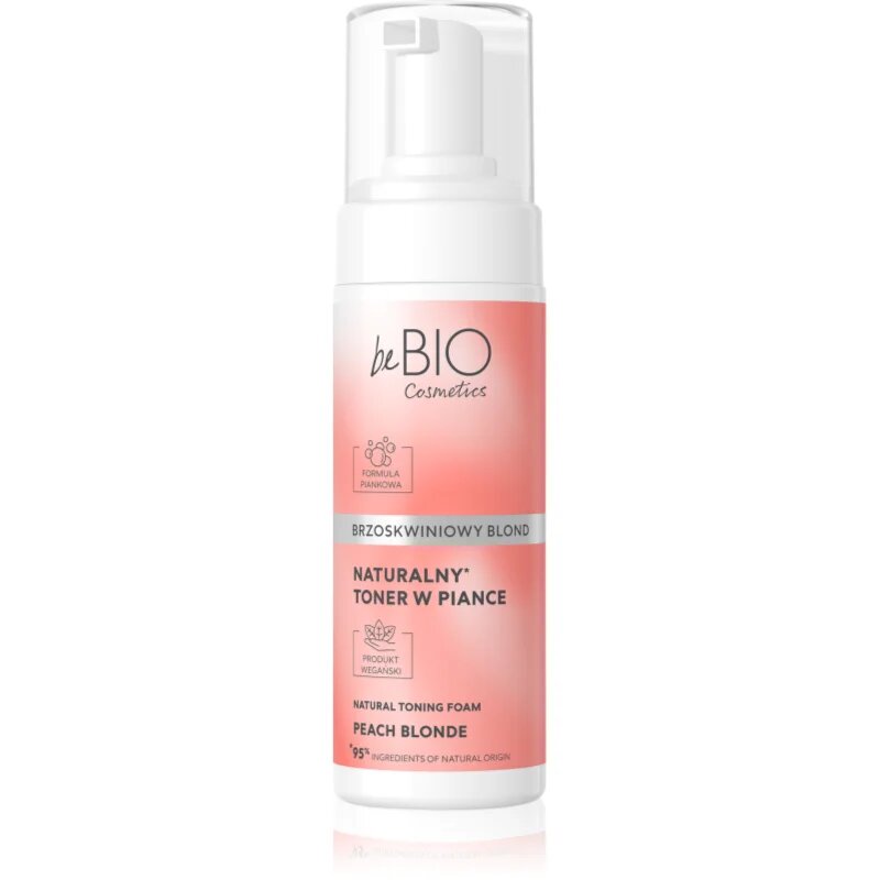beBIO Natural Foam Toner Peach Blonde тонираща пяна За коса 120 мл.