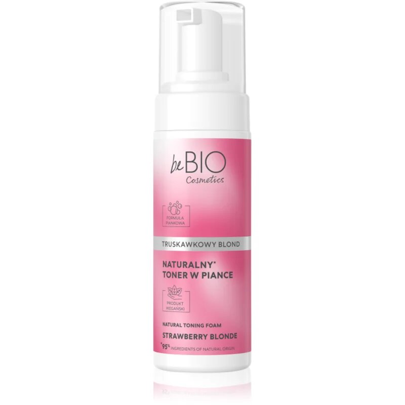 beBIO Natural Foam Toner Strawberry Blonde тонираща пяна За коса 120 мл.