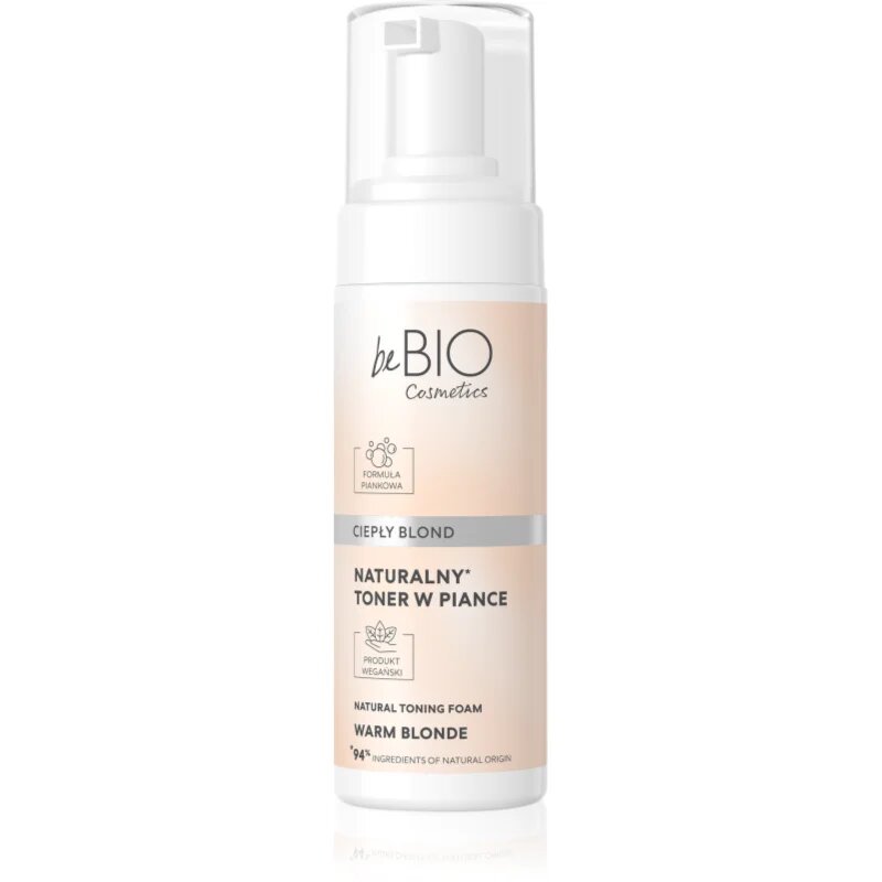 beBIO Natural Foam Toner Warm Blonde тонираща пяна За коса 120 мл.