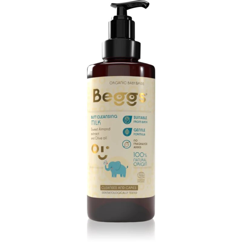 Beggs Organic Baby & Kids Butt Cleansing Milk почистващо мляко за бебета и деца 200 мл.