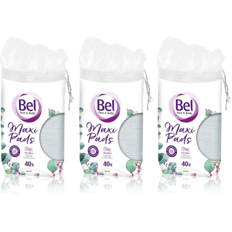 Bel Face & Body Maxi Pads тампони за почистване на грим 3x40 бр.