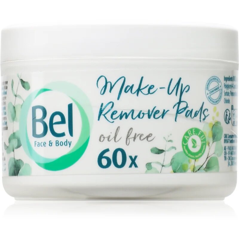 Bel Face & Body тампони за почистване на грим с алое вера 60 бр.