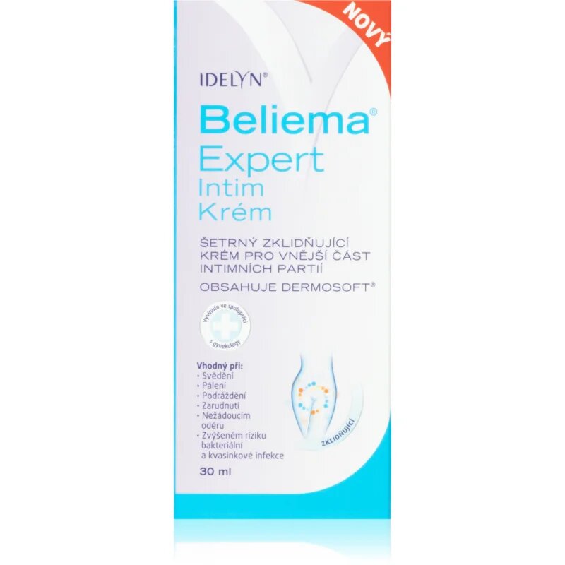 Beliema Expert Intimate cream intimate health успокояващ крем за интимните части 30 мл.