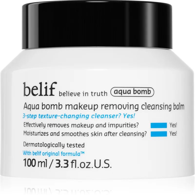 belif Aqua Bomb Makeup Removing Cleansing Balm балсам за почистване и премахване на грим с хидратиращ ефект 100 мл.