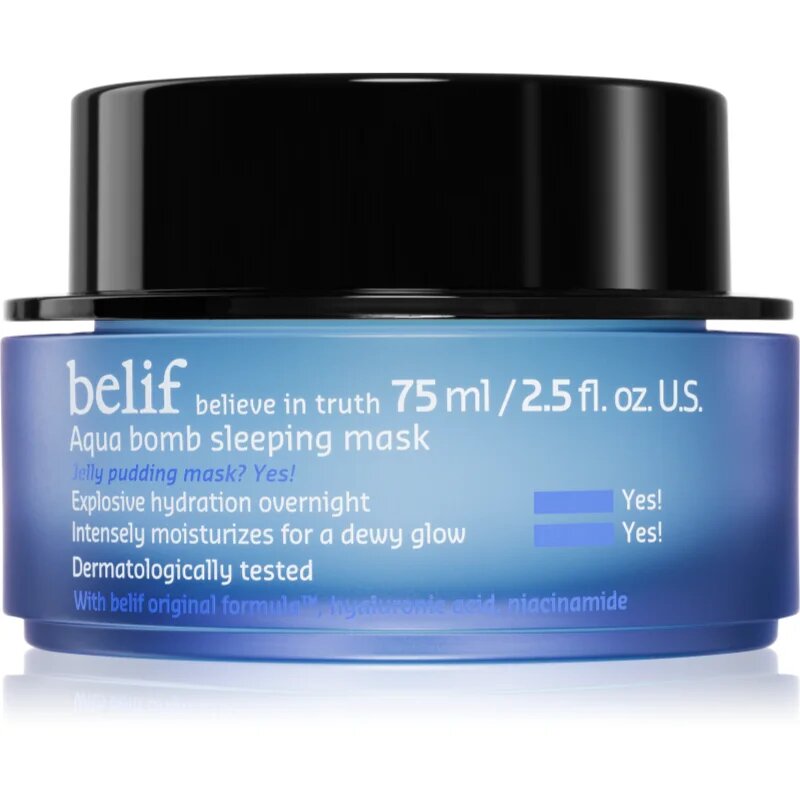 belif Aqua Bomb Sleeping Mask интензивна хидратираща маска за нощ 75 мл.