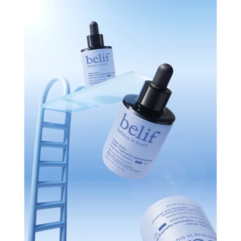 belif Super Drops Multi-7 Hyaluronic Hydrating Serum дълбоко подхранващ и хидратиращ серум със стягащ ефект 30 мл.