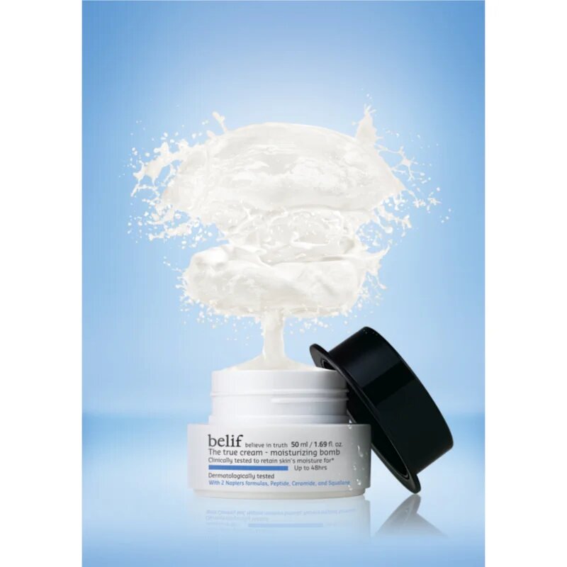 belif The True Cream Moisturizing Bomb дълбоко хидратиращ крем в дълбочина s ceramidy a peptidy 50 мл.