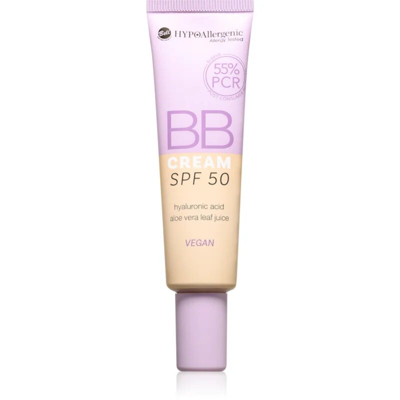 Bell HYPOallergenic хидратиращ BB крем SPF 50 цвят 01 Nude 30 гр.