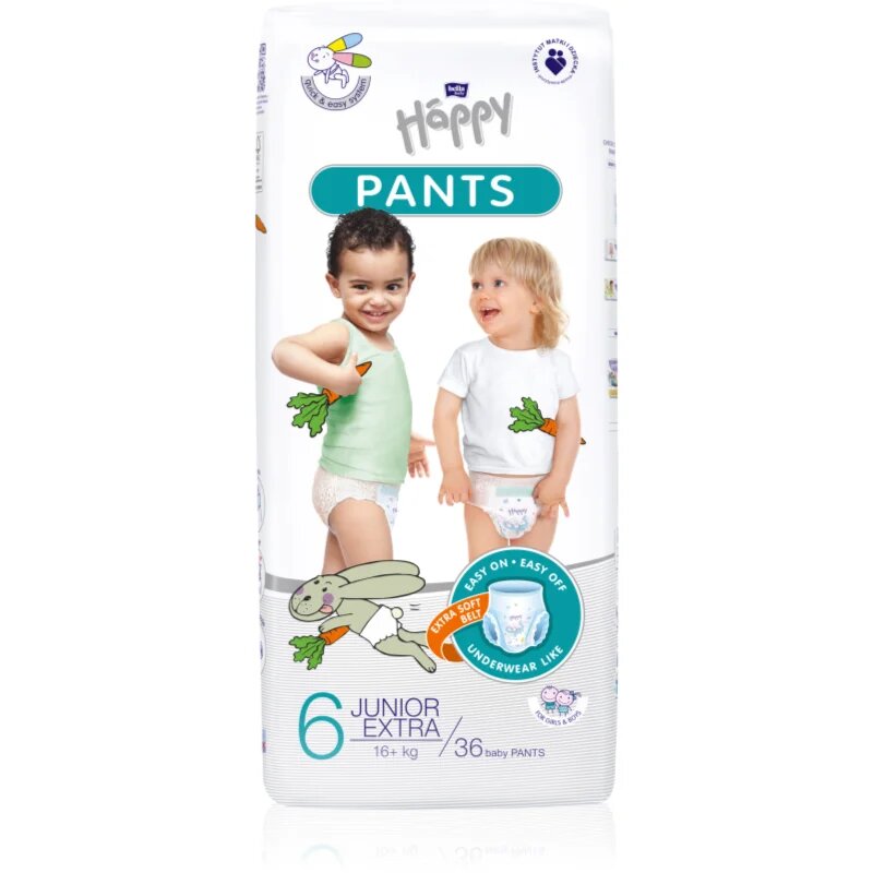 BELLA Baby Happy Pants еднократни пелени гащички Junior Extra 6 (16+ kg) 36 бр.