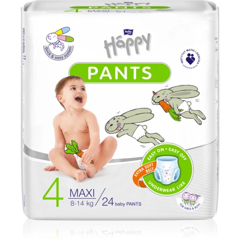 BELLA Baby Happy Pants еднократни пелени гащички Maxi 8-14 kg 24 бр.