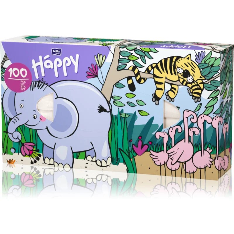 BELLA Baby Happy Paper Tissues хартиени кърпички 100 бр.