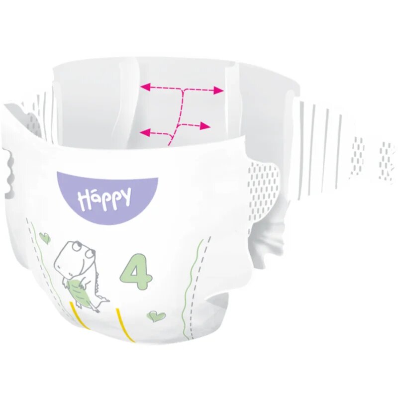 BELLA Baby Happy Soft&Delicate еднократни пелени с каналчета Maxi 8-14 kg 62 бр.