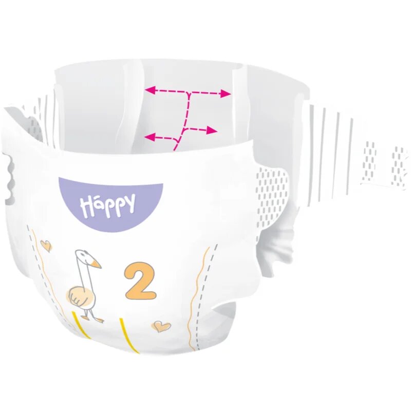 BELLA Baby Happy Soft&Delicate еднократни пелени с каналчета Mini 3-6 kg 38 бр.
