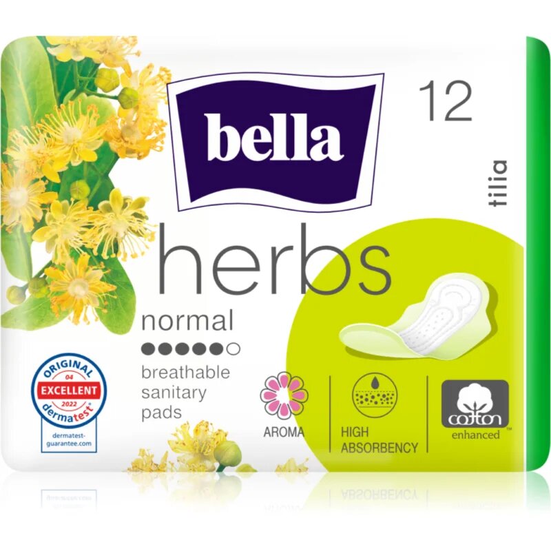 BELLA Herbs Tilia санитарни кърпи 12 бр.