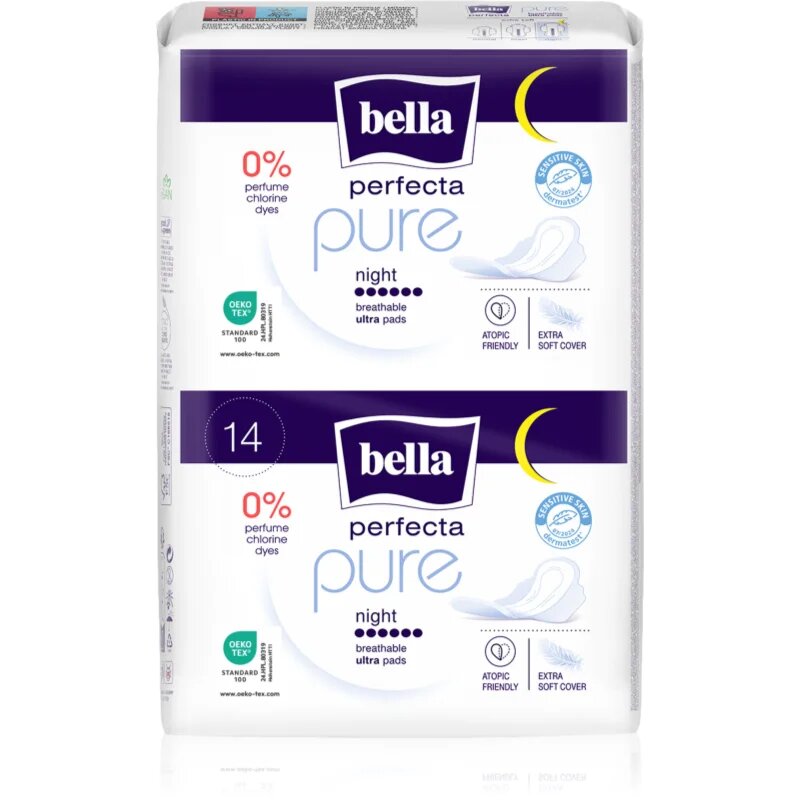 BELLA Perfecta Pure Night ултратънки дамски превръзки 14 бр.
